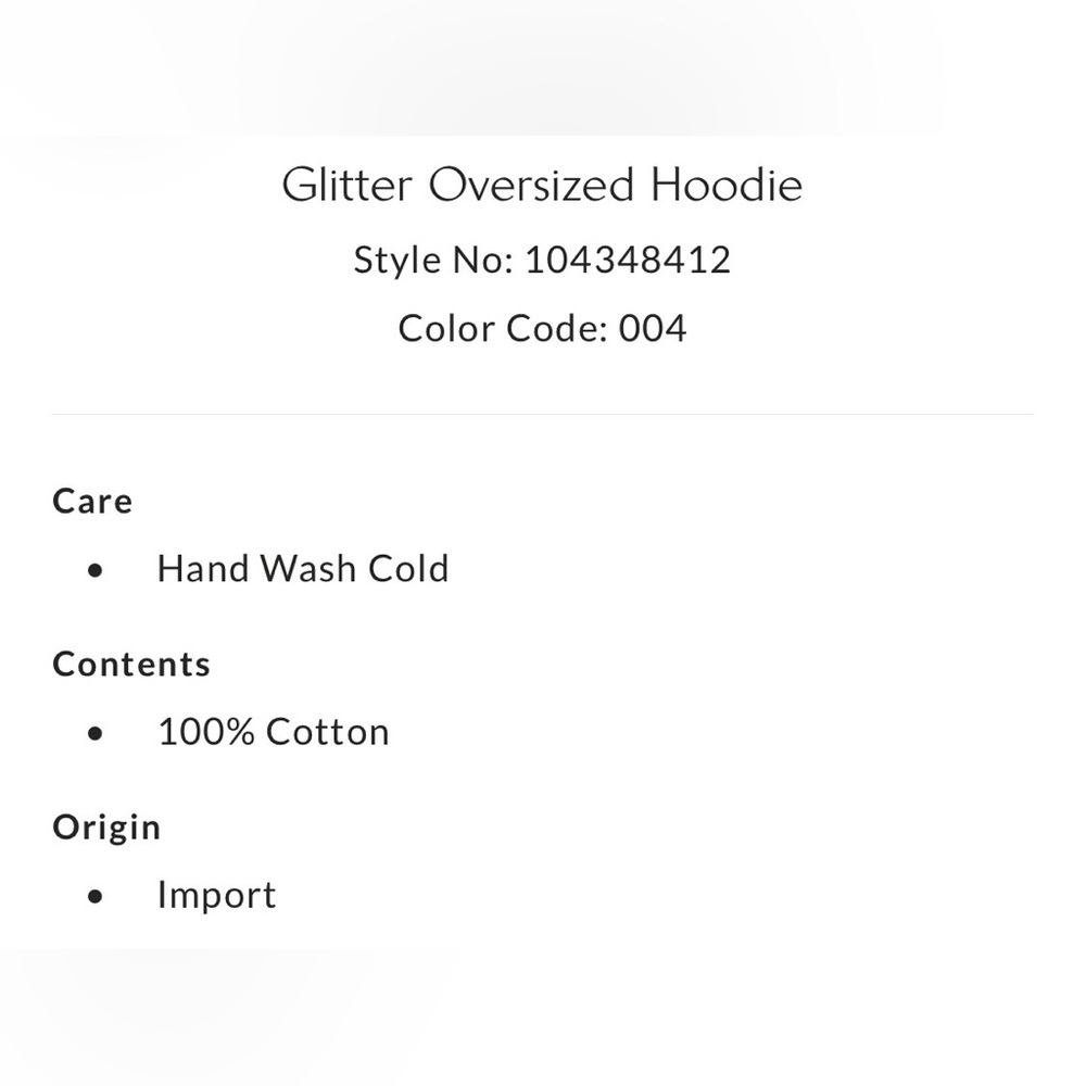 Free People Glitter Oversized Hoodie Size Medium NWT - Picture 8 of 17